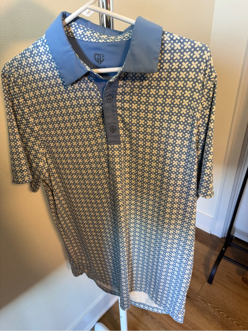 Graham Luxe Statement Polo Mens size Medium polo shirt